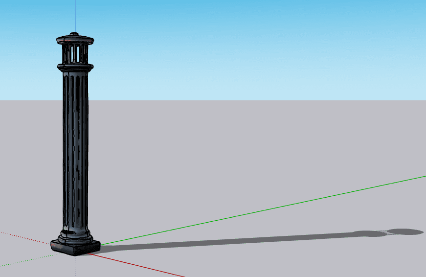 Classical Column Lantern — SketchUp Model