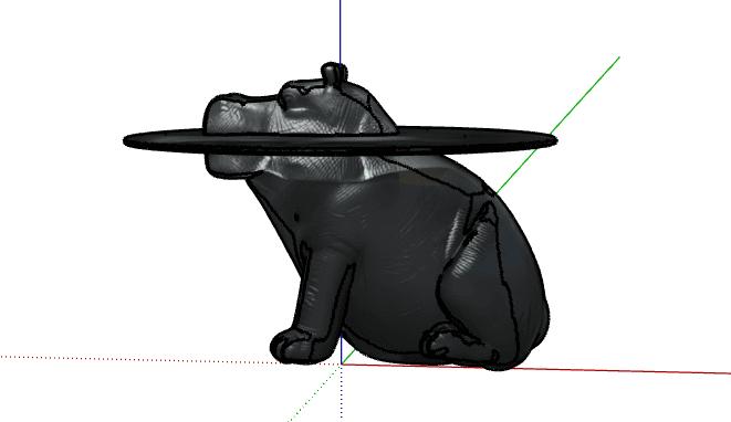 Elephant Side Table — SketchUp Model