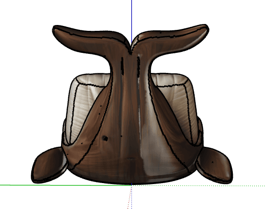 Whale Lounge Chair — SketchUp Model