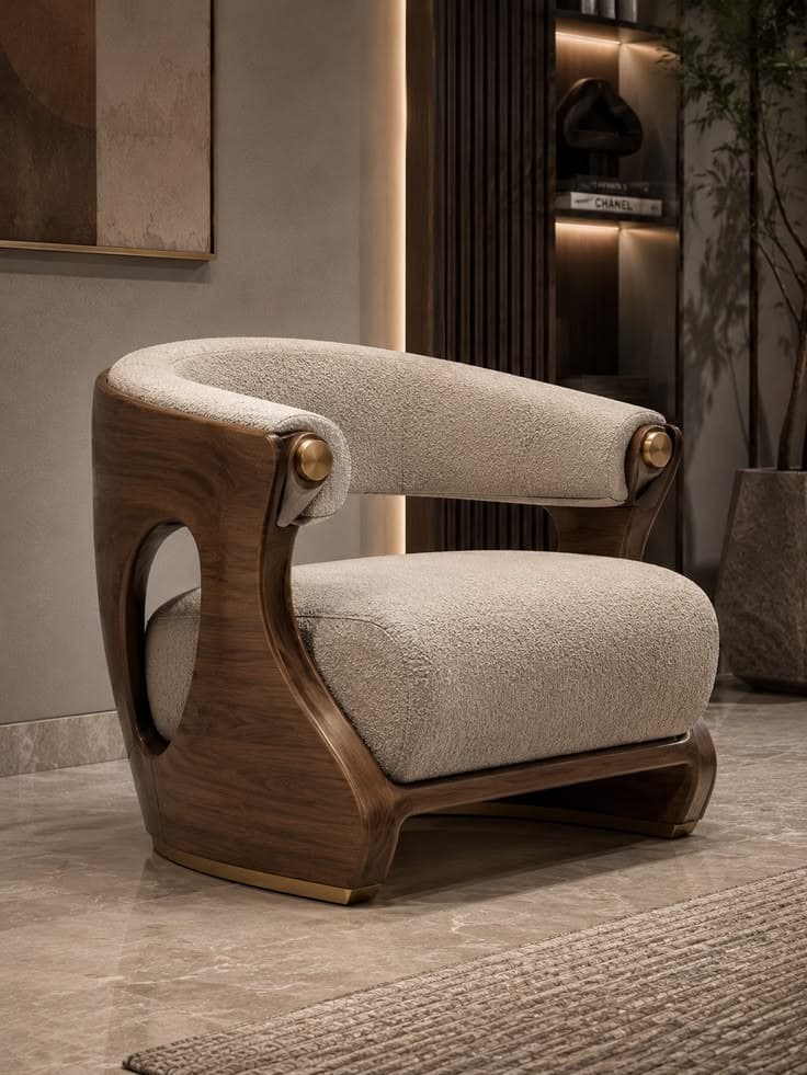 Round Tub Armchair — SketchUp Model