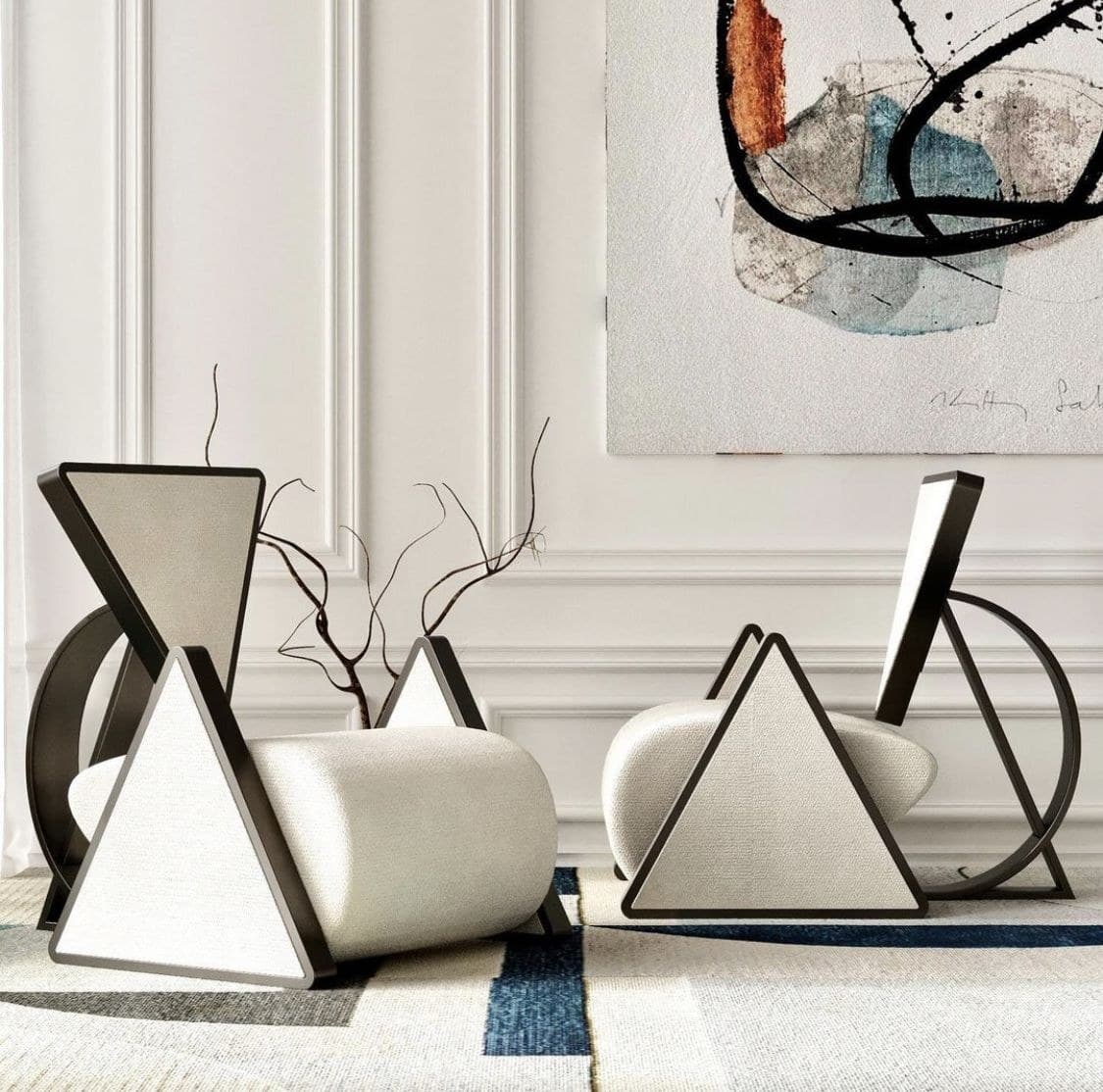 Curved Shell Lounge Chair — SketchUp Model