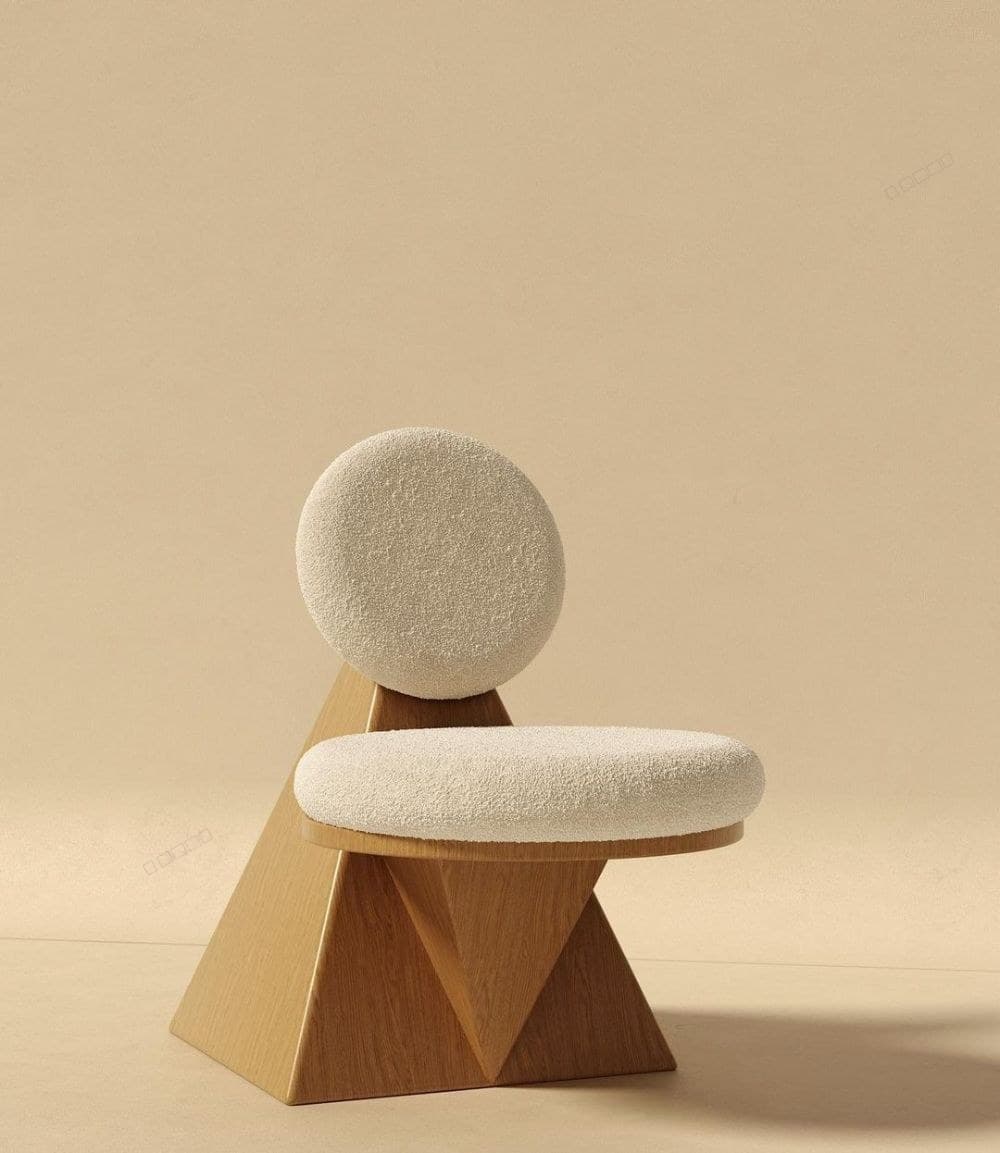 Pyramid-Base Accent Chair — SketchUp Model