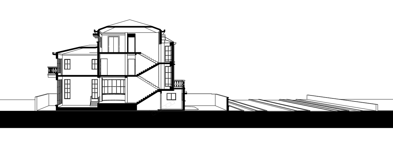 Mediterranean-Style Villa with Garage — SketchUp + DWG