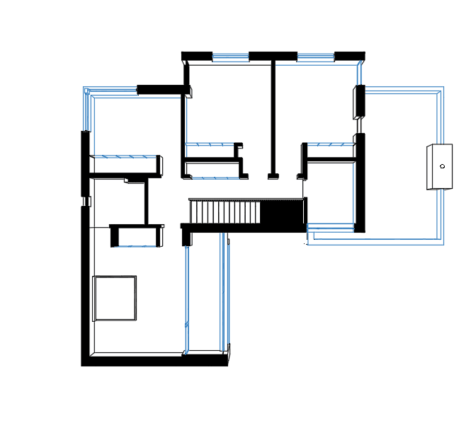 Modern Villa with Pool — SketchUp + DWG