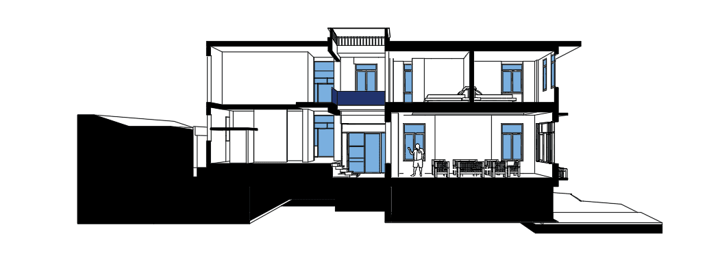 Sahel Coastal Villa with Pool — SketchUp + DWG