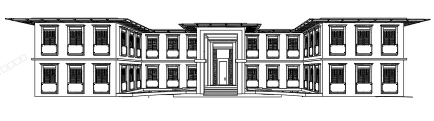 Large Villa with Landscaped Garden — SketchUp + DWG