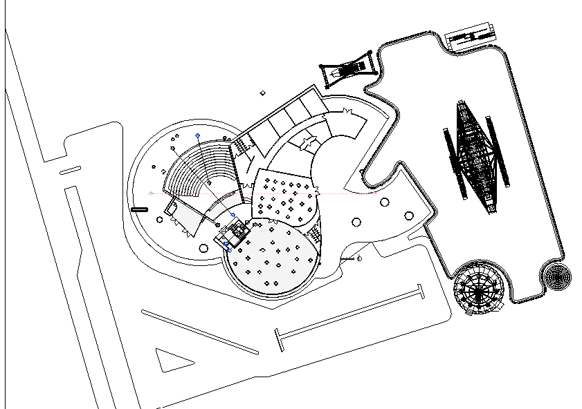 Resort Hotel with Amusement Park — Revit Model