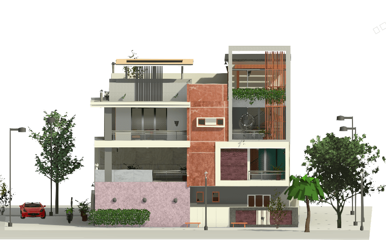 Modern Apartment Building — Revit Model