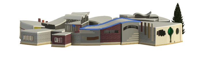 Curved Organic Office Complex — Revit Model