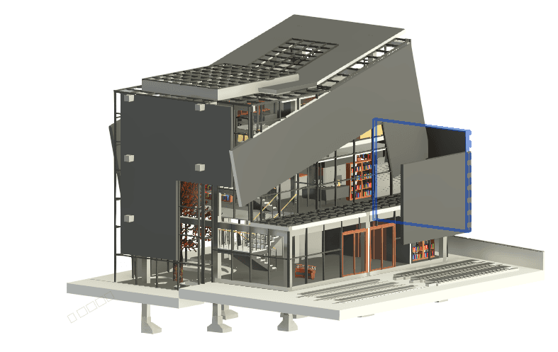 Steel-Frame Office Building — Revit Model