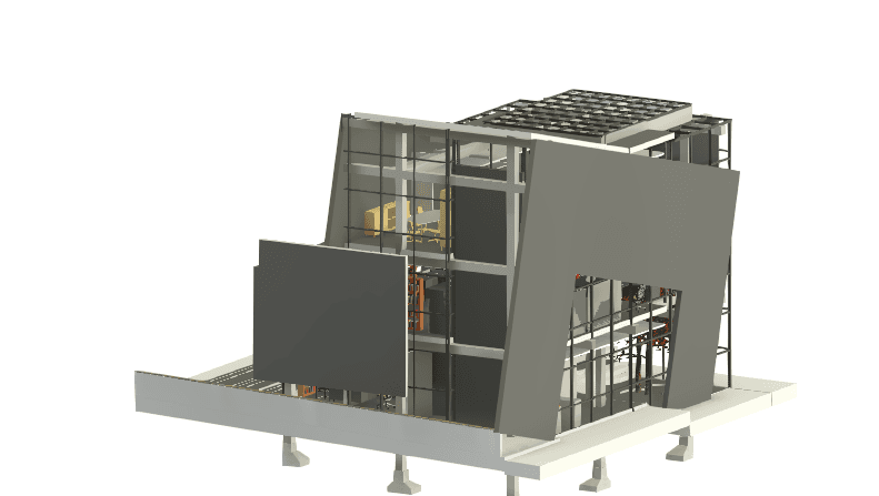 Steel-Frame Office Building — Revit Model