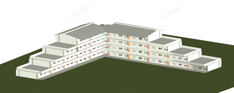 Four-Storey School Building — Revit Model