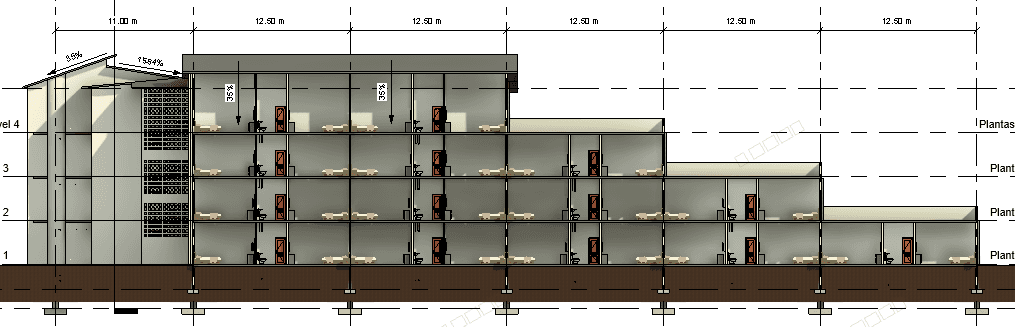 Four-Storey School Building — Revit Model