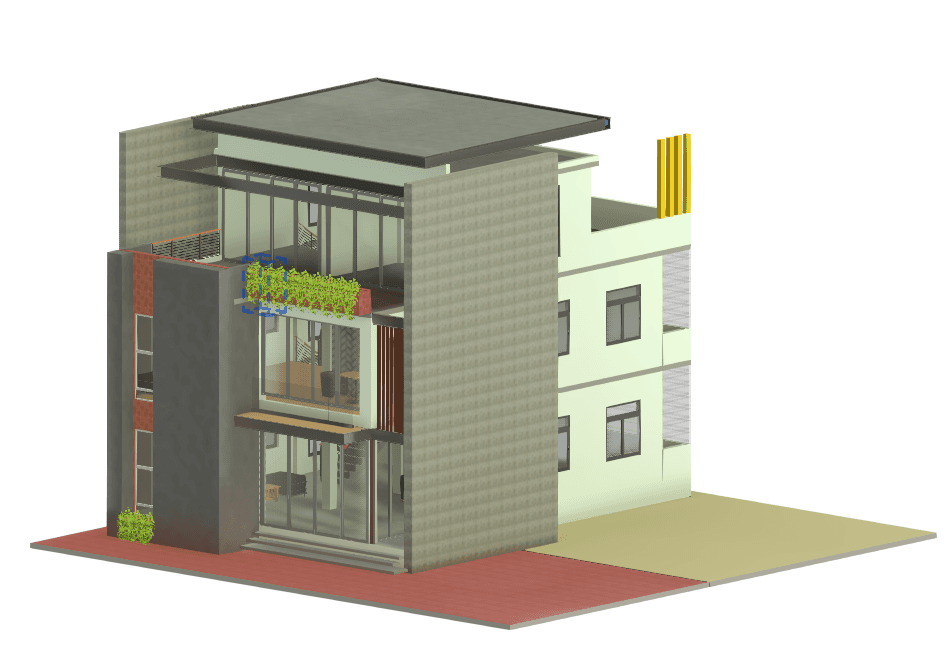 Compact Modern Villa — Revit Model