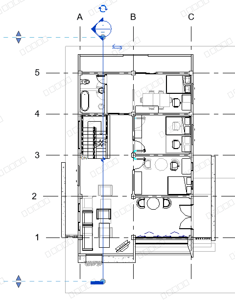 Compact Modern Villa — Revit Model