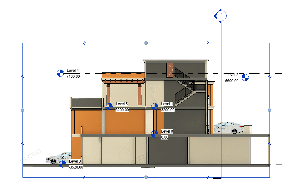 Large Villa with Walled Compound — Revit Model