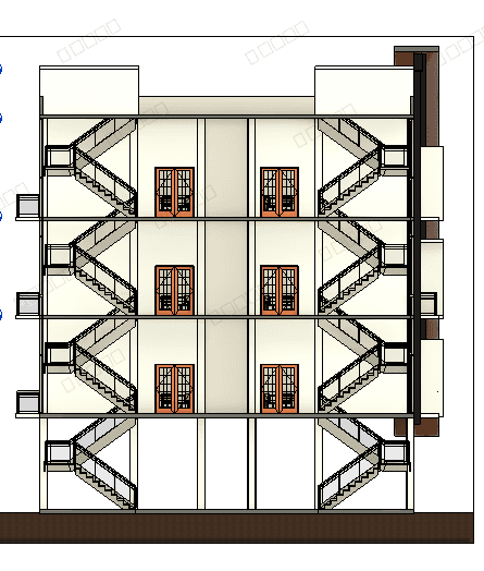 Four-Storey Residential Villa — Revit Model