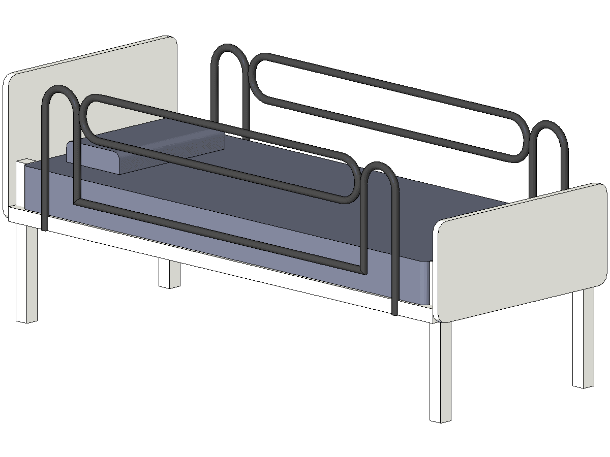 Bed Hospital — Revit Family