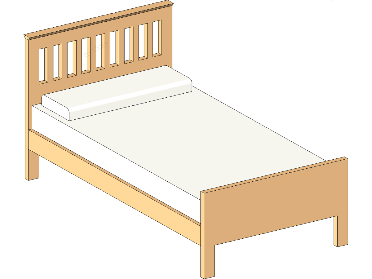 Bed — Revit Family