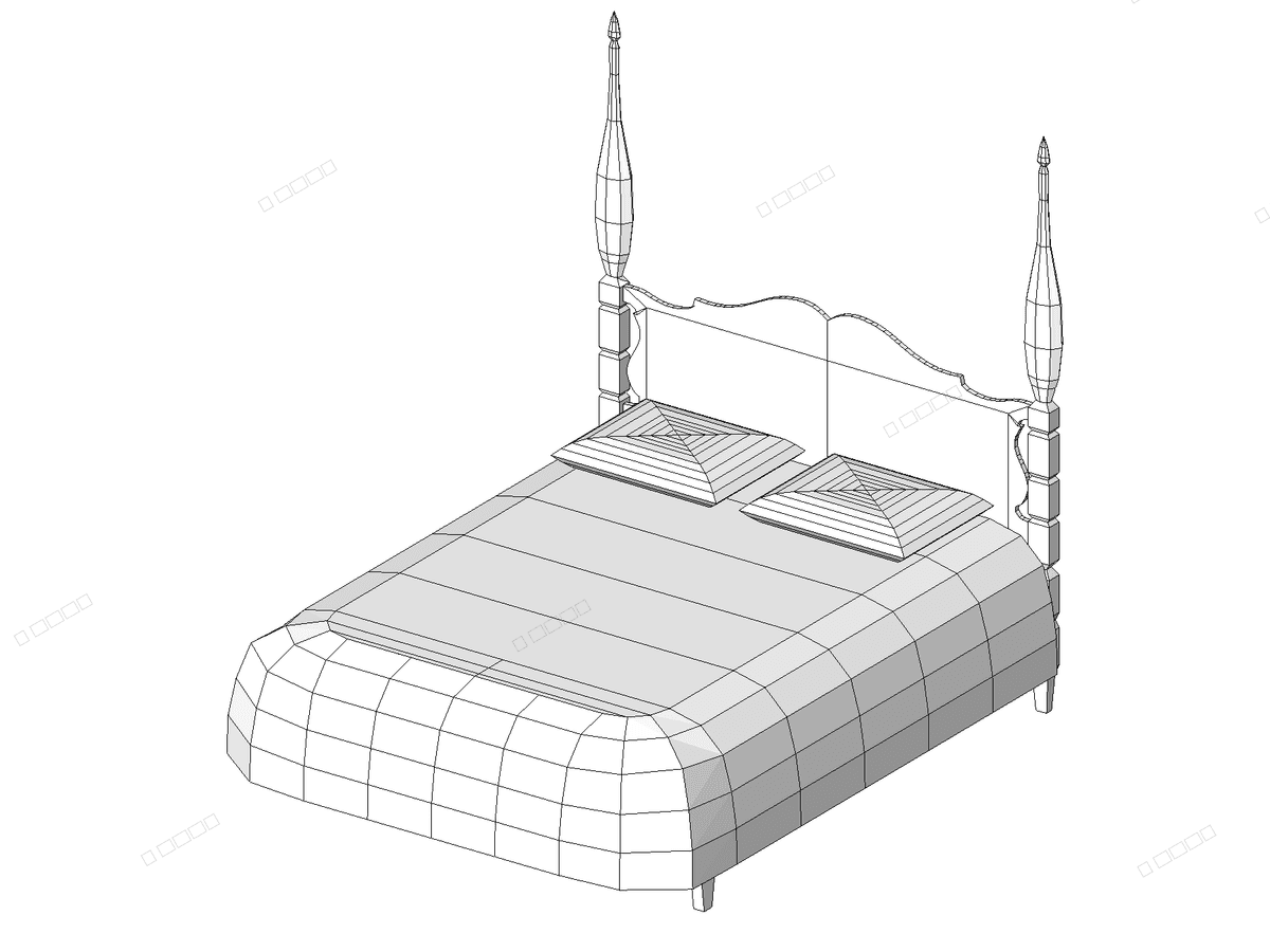 Bed 760 — Revit Family
