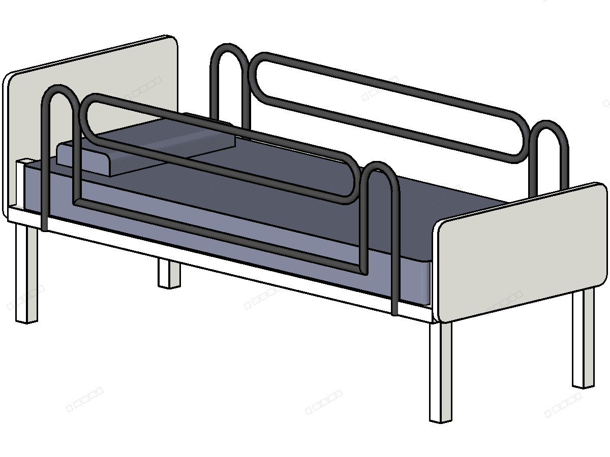 M Bed Hospital — Revit Family