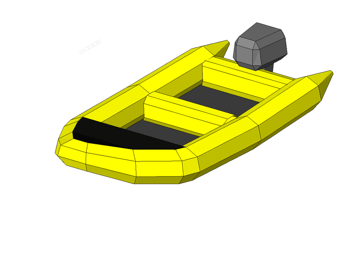 Boat Inflatable (aus) — Revit Family