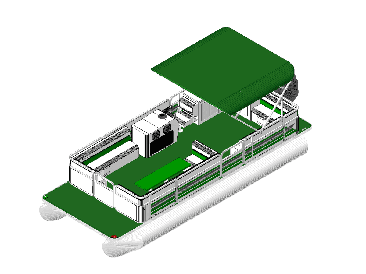 Pontoon Boat — Revit Family