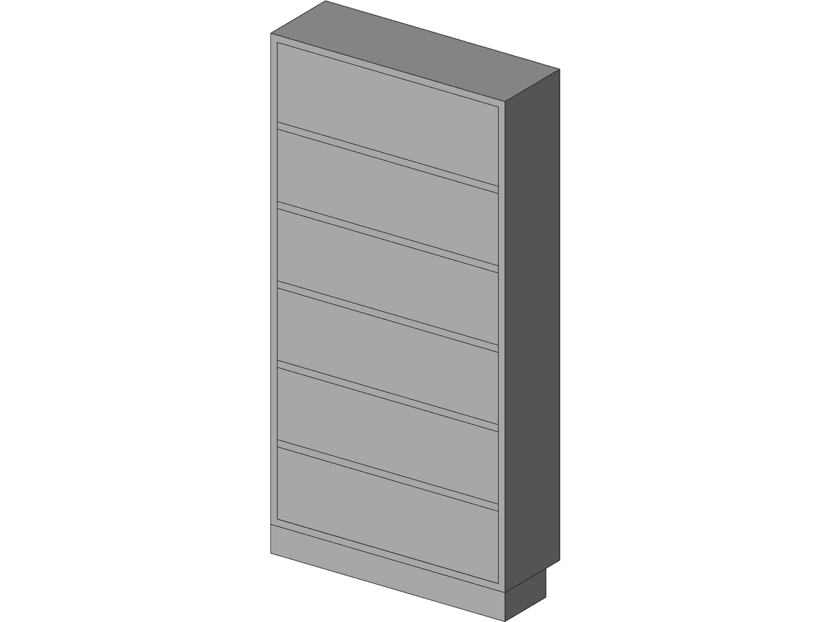 Book Shelf Adjustable — Revit Family