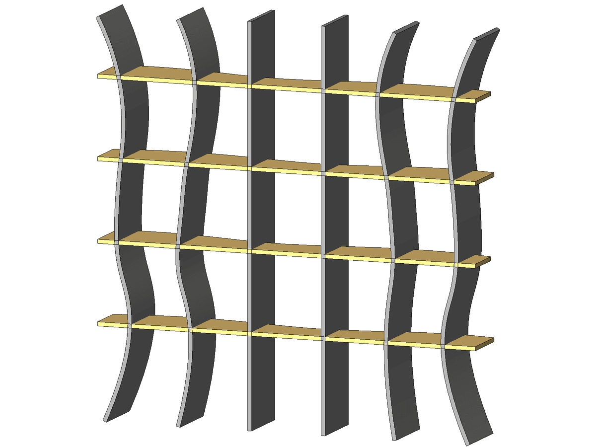 Wavy Shelf — Revit Family