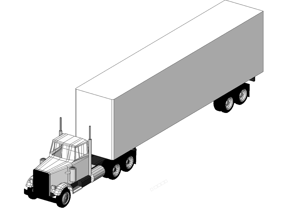 Truck 18 Wheeler (aus) — Revit Family