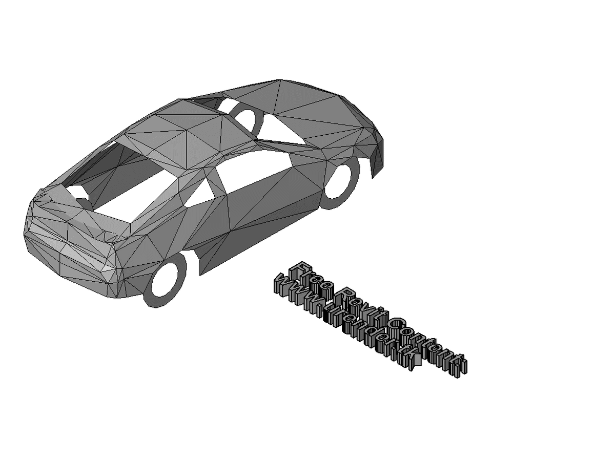 Car Acura RSX — Revit Family