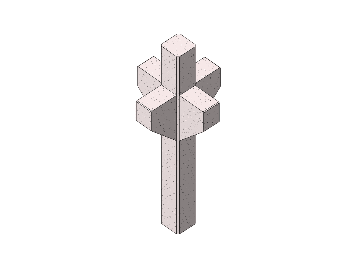 M Precast Rectangular Column With Corbels — Concrete Column Revit Family