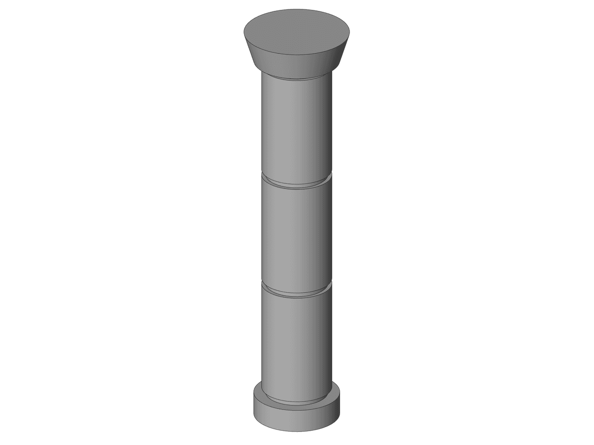 Metal Clad Column — Decorative Column Revit Family