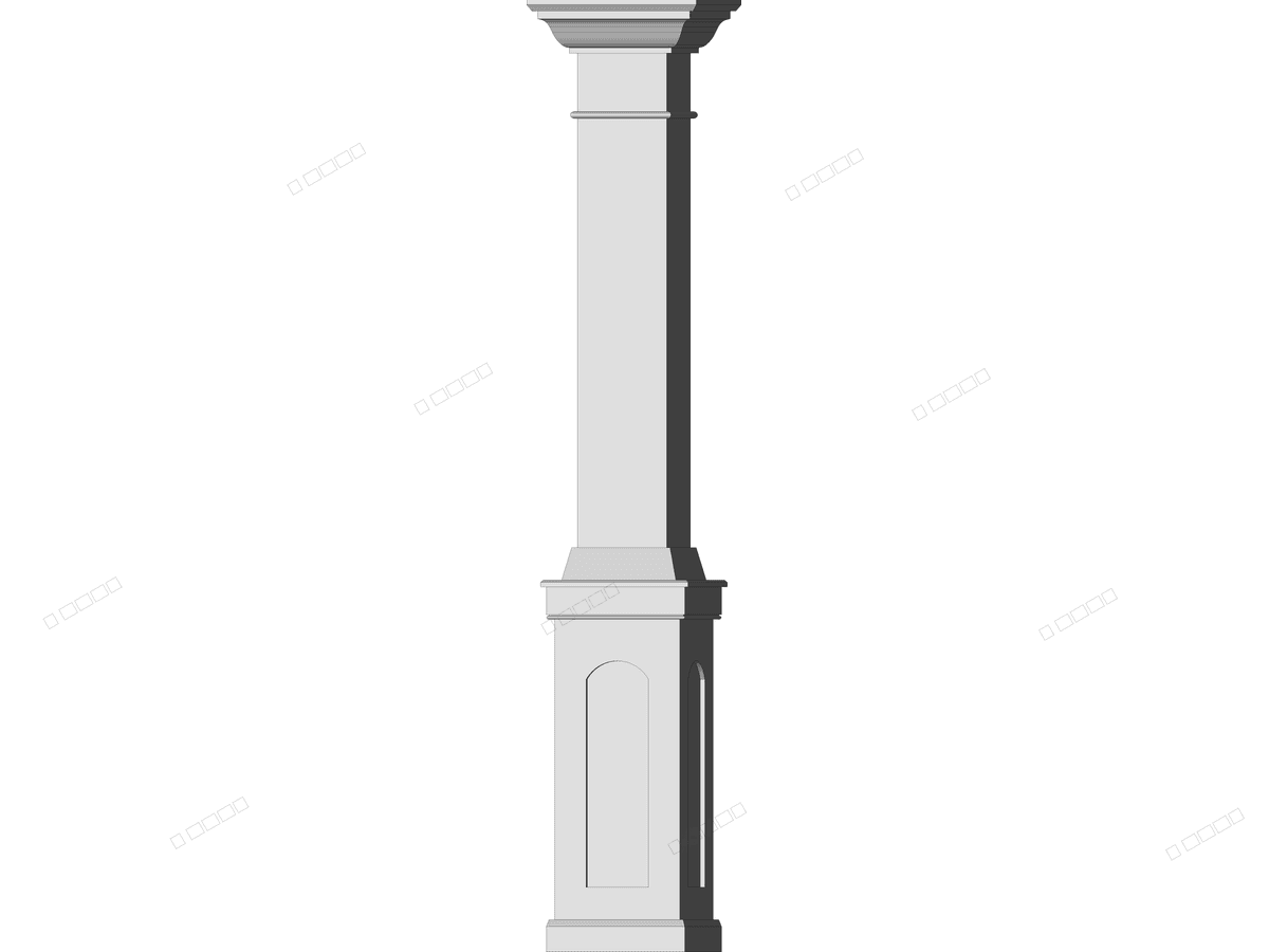 Porch Column — Decorative Column Revit Family