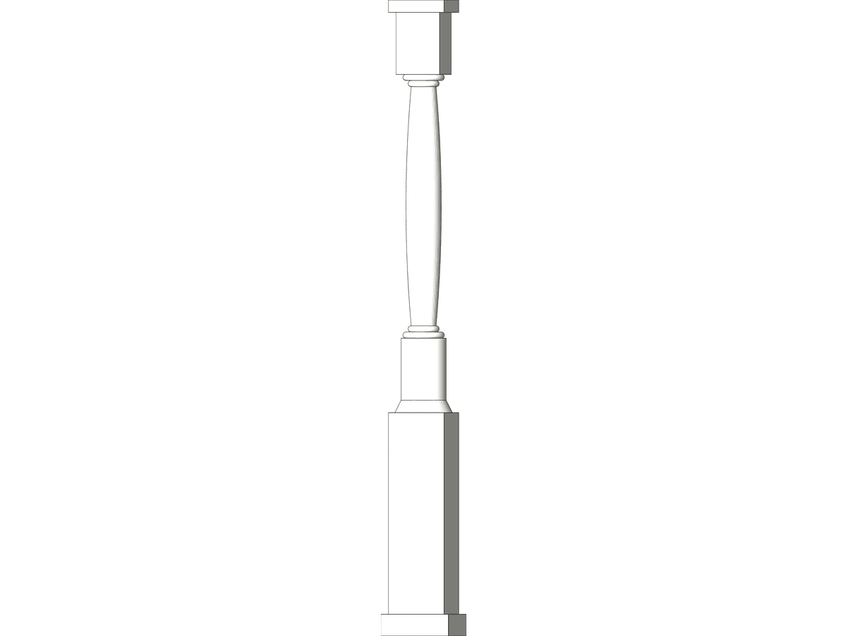 Queen Anne Column — Decorative Column Revit Family