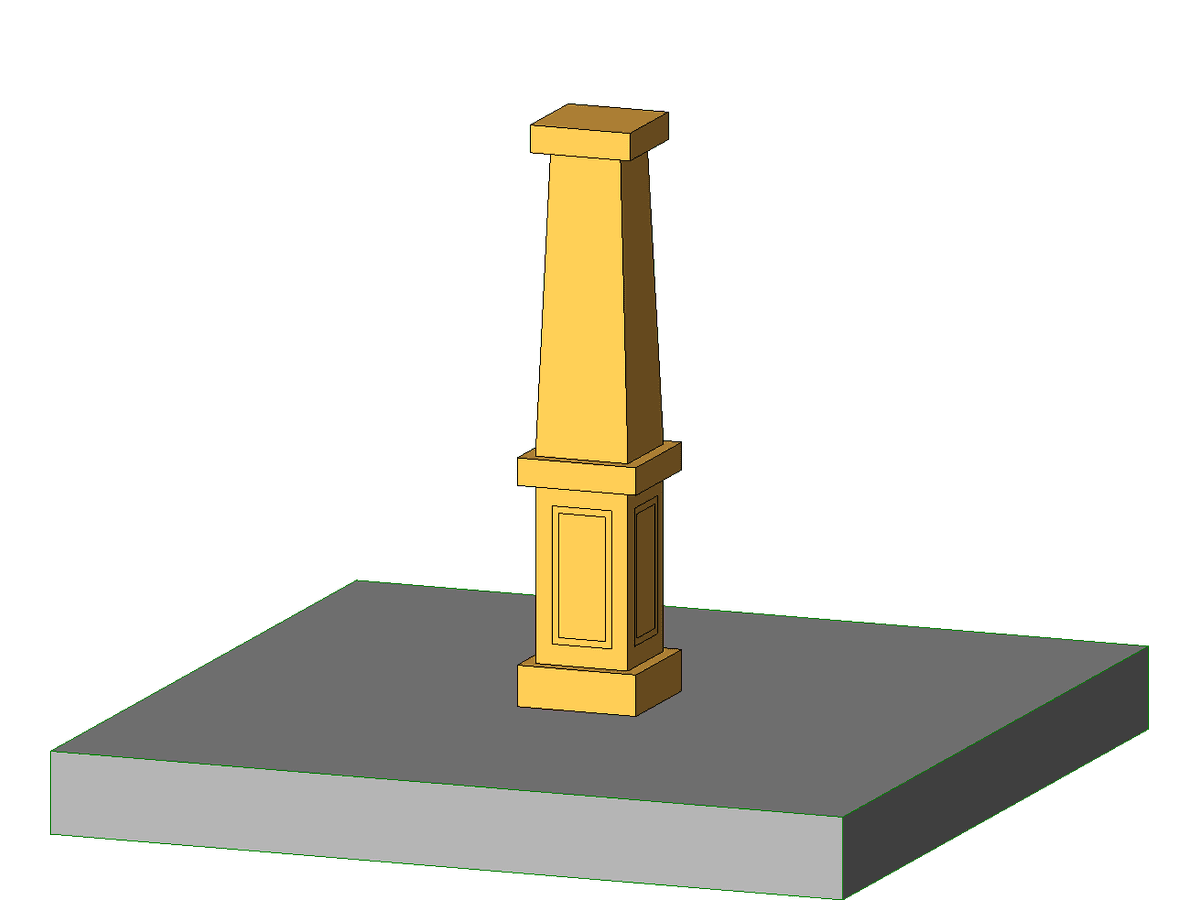 Wood Porch Column — Decorative Column Revit Family