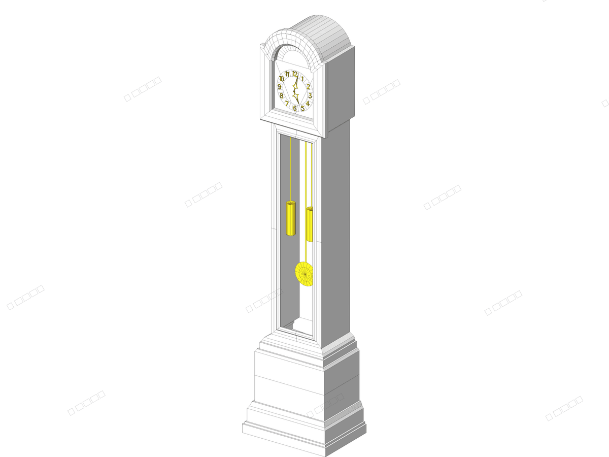 Grandfather Clock — Revit Family