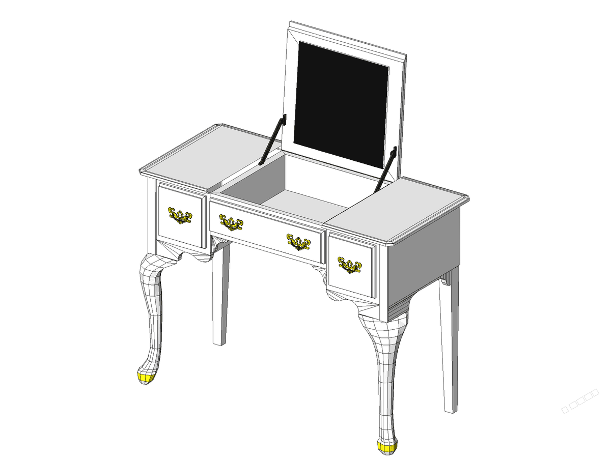 Chippendale Secretary — Revit Family