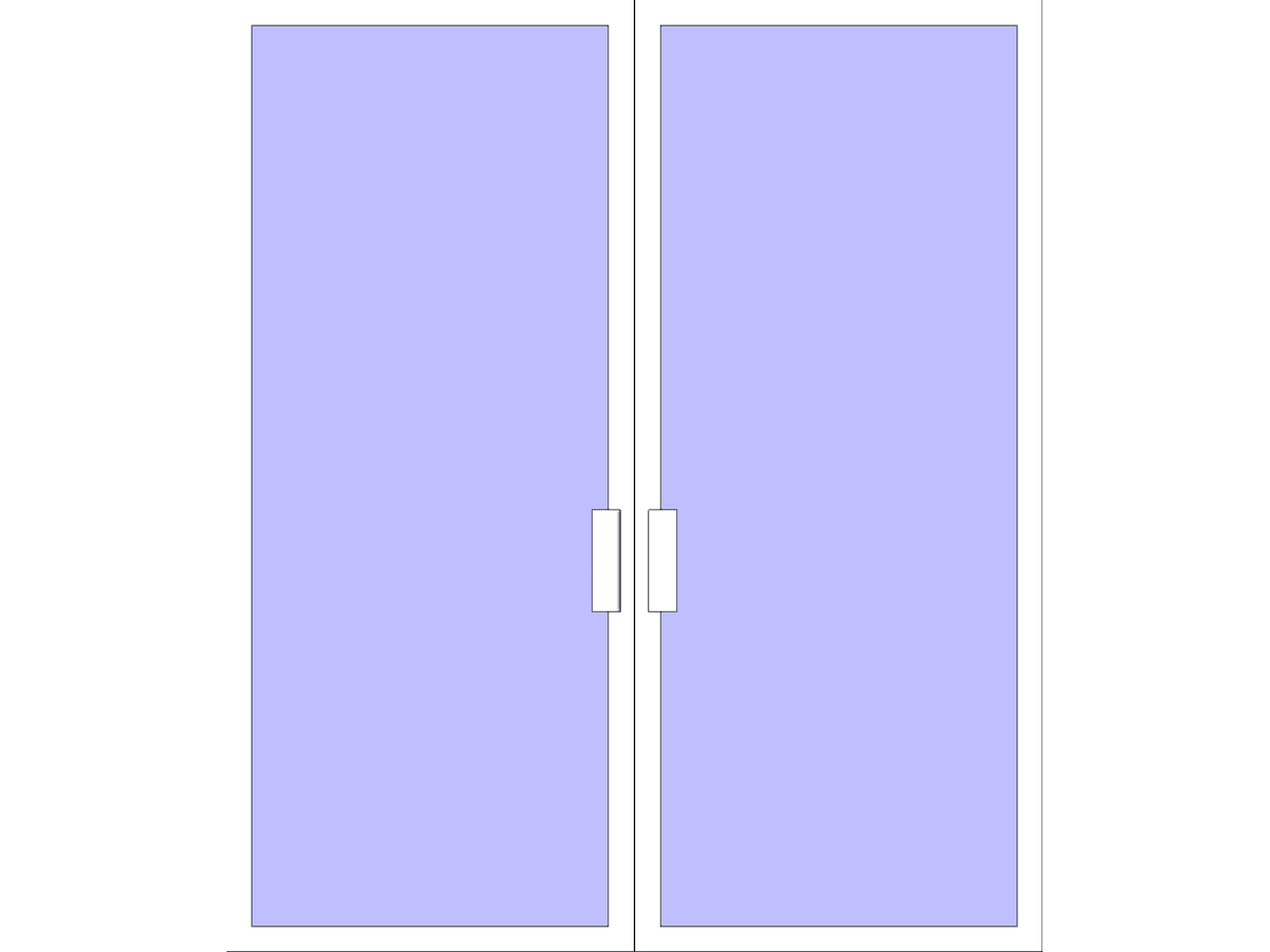 Curtain Wall Store Front Dbl — Curtain Wall Revit Family