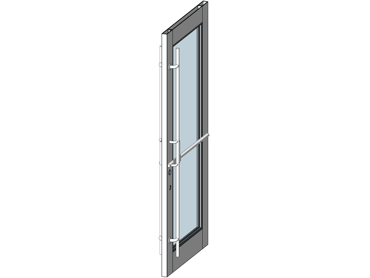 Door Curtain Panel — Curtain Wall Revit Family