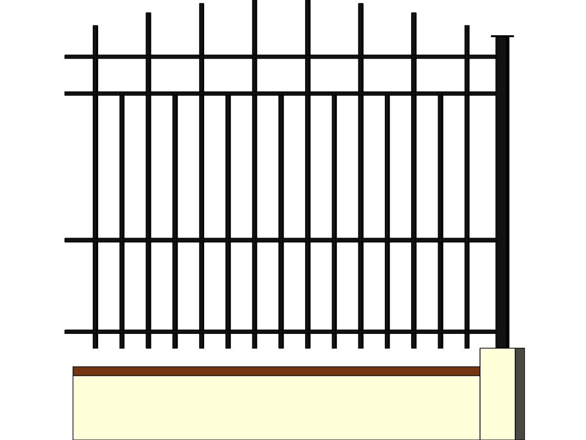 Fence Section — Gate Revit Family