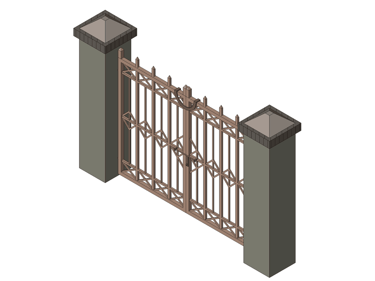MAIN GATE — Gate Revit Family