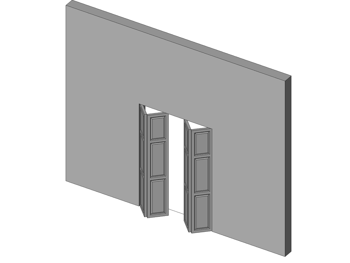 Residential Bifoldopen Param — Opening Door Revit Family