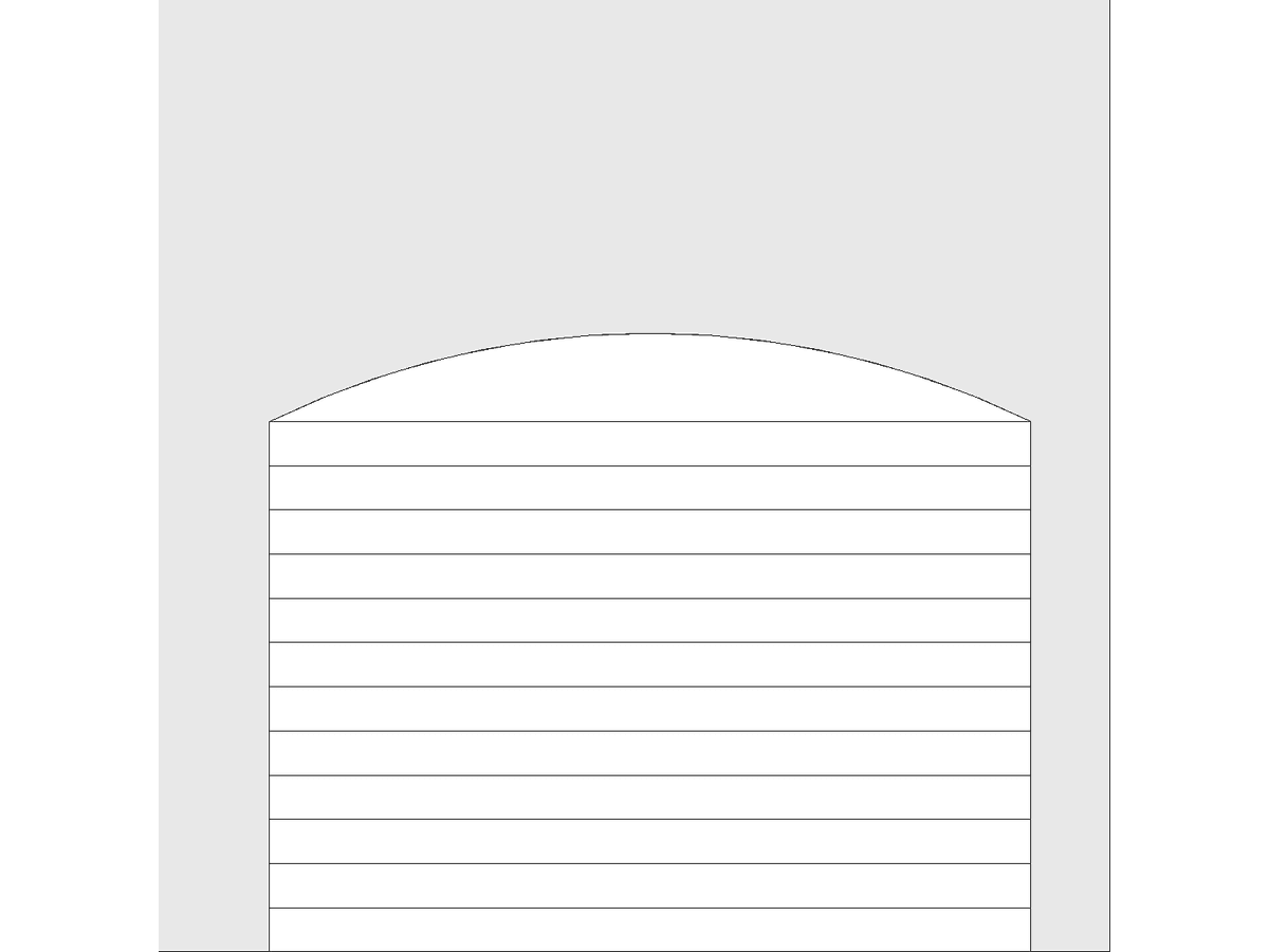 Arched Overhead Garage Door — Parking Door Revit Family