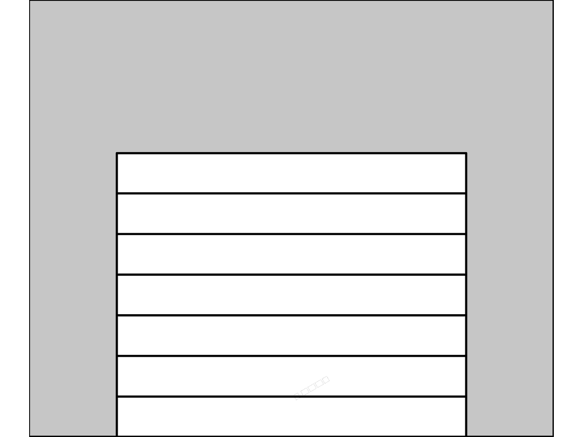 M Overhead Sectional — Parking Door Revit Family