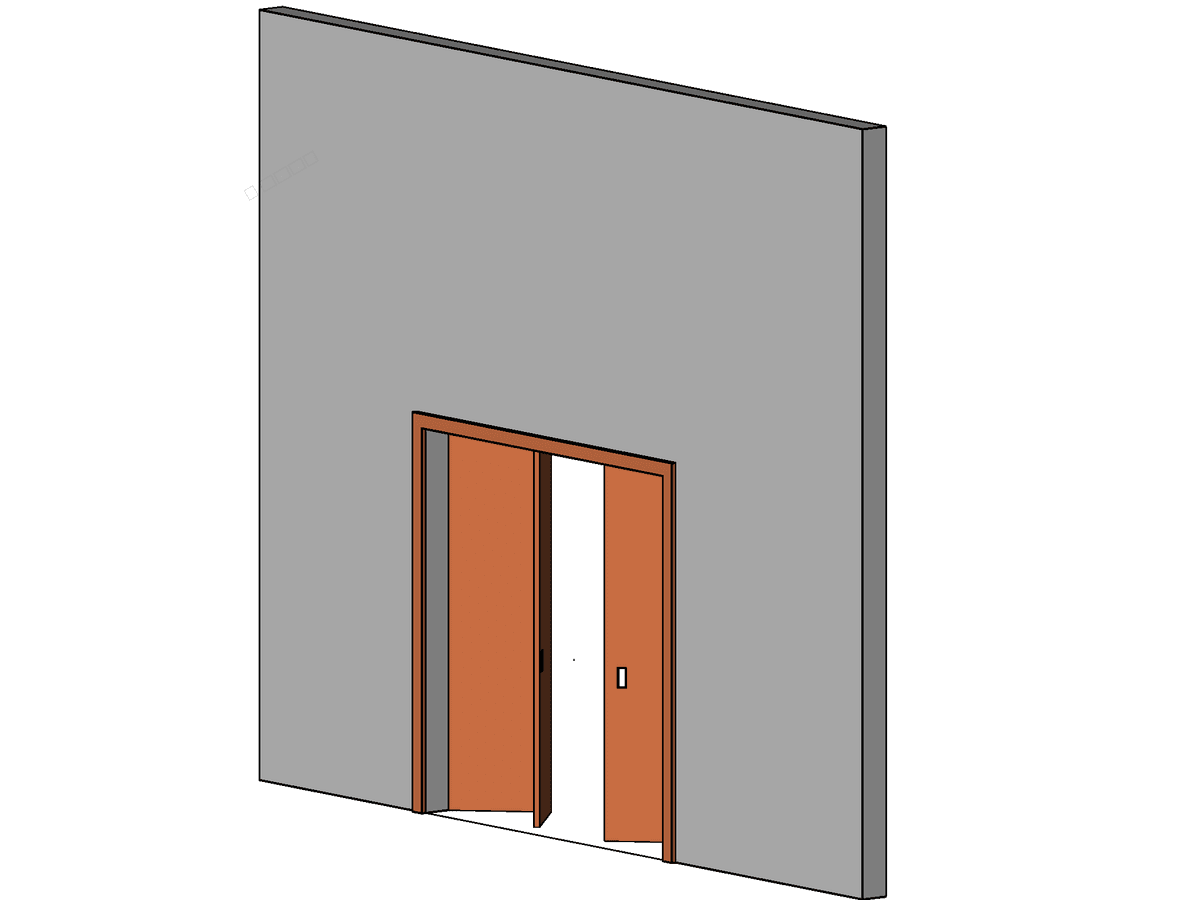 Door Bifold — Opening Door Revit Family