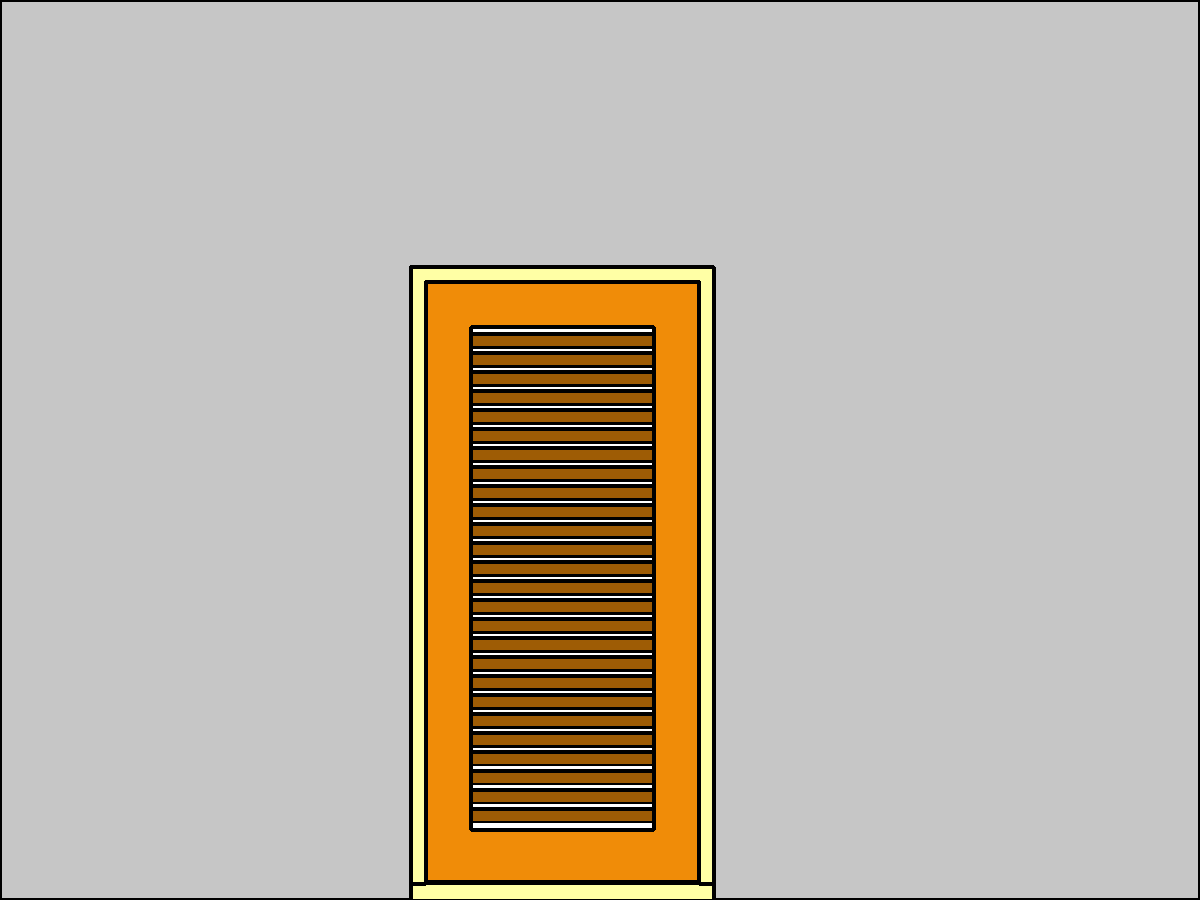 Extsgl Louvre — Single Door Revit Family