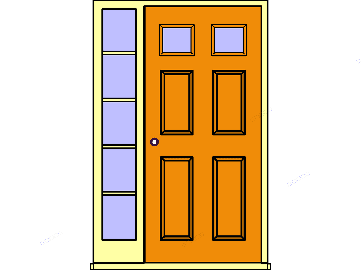 Extsgl W Side Panel — Single Door Revit Family