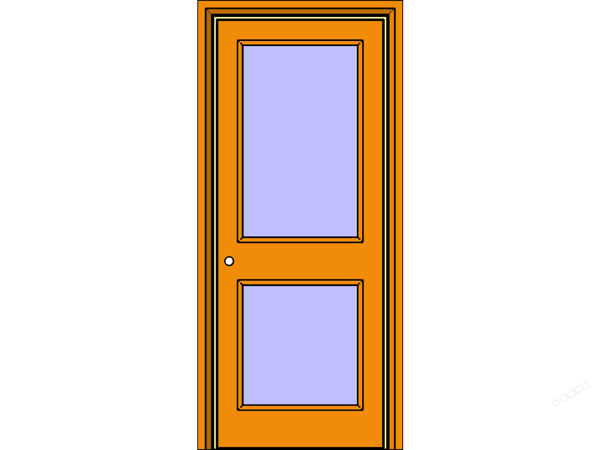 Intsgl — Single Door Revit Family
