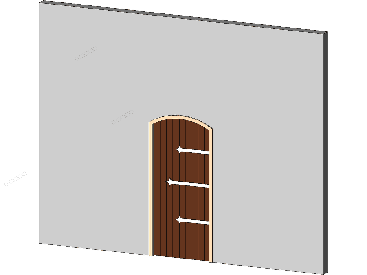 Spanish Door — Single Door Revit Family